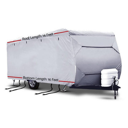 14-16ft Caravan Cover 4 Layer UV Water Resistant - Leisure Outdoors