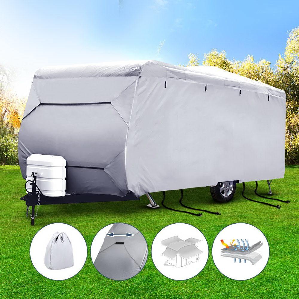 14-16ft Caravan Cover 4 Layer UV Water Resistant - Leisure Outdoors