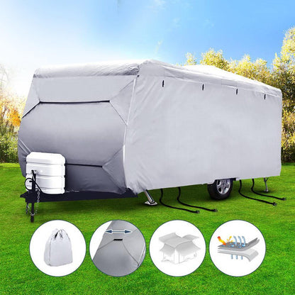 16-18ft Caravan Cover 4 Layer UV Water Resistant - Leisure Outdoors