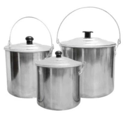 3 Piece Camping Billy Can Set - Leisure Outdoors