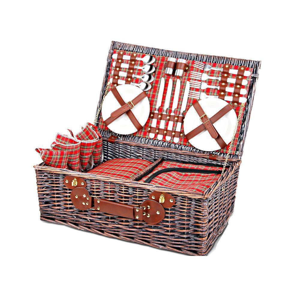 4 Person Outdoor Picnic Basket - Leisure Outdoors