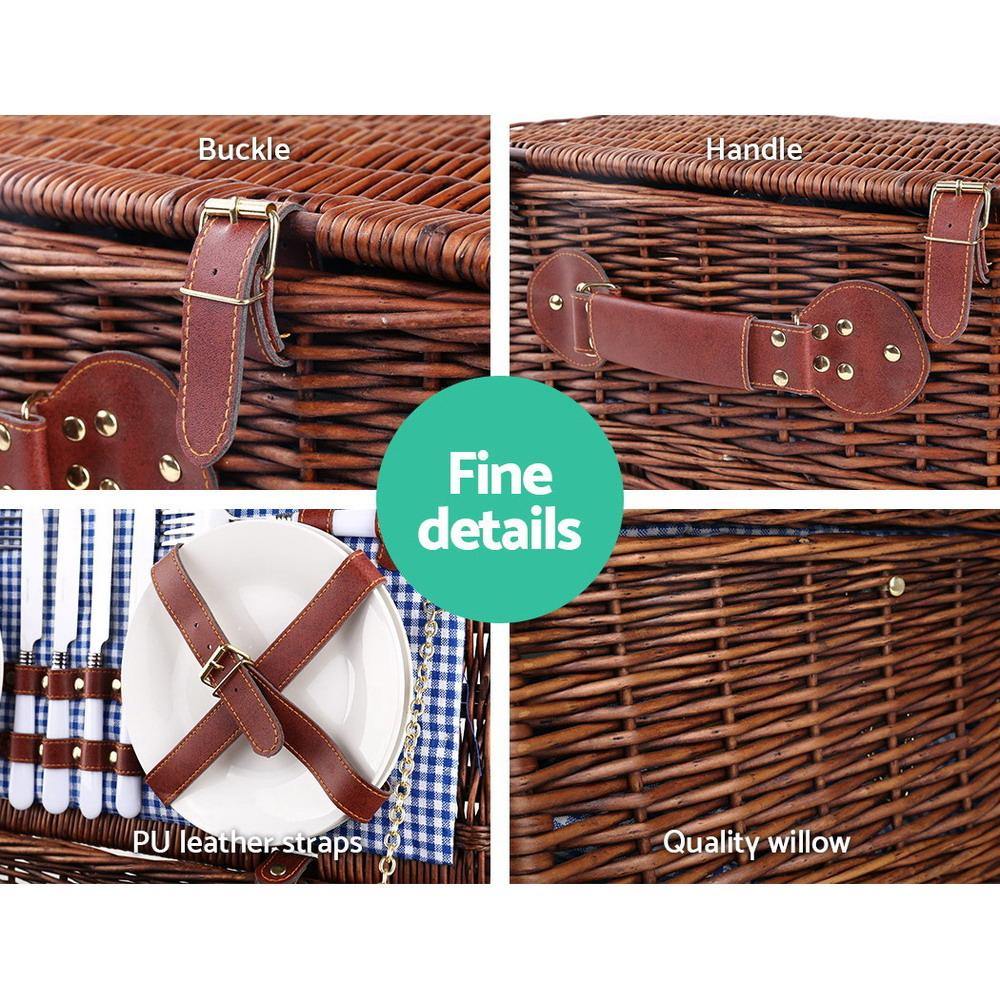 4 Person Outdoor Picnic Basket - Leisure Outdoors