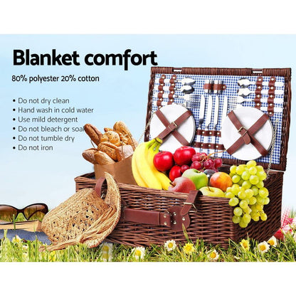 4 Person Outdoor Picnic Basket - Leisure Outdoors