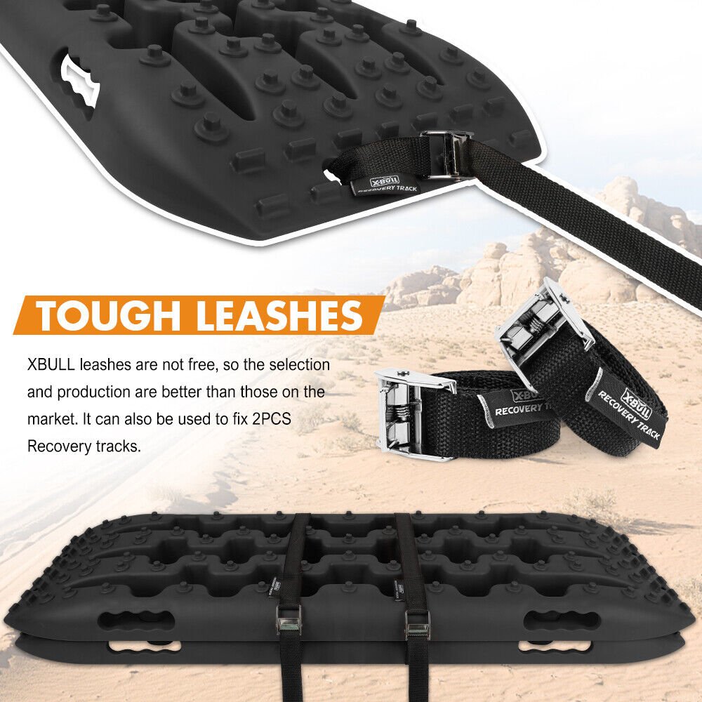 4WD Recovery track Board Traction Sand trucks strap mounting 4x4 Sand Snow Car BALCK - Leisure Outdoors