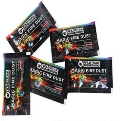 5 Pack - Magic Camp Fire Dust 15G - Coloured Flames - Leisure Outdoors