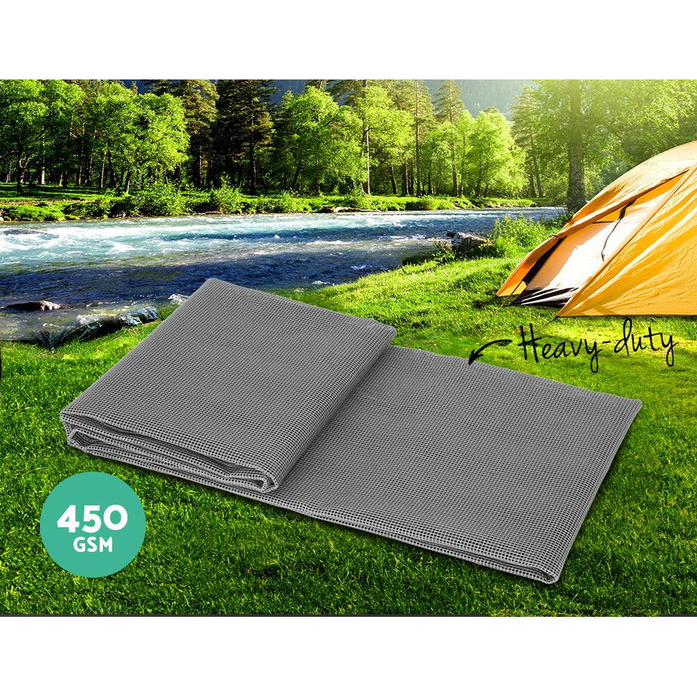 Weisshorn 6M Annex Matting Pack of 2x 3 x2.5m Floor Mats Mesh Camping Picnic - Leisure Outdoors