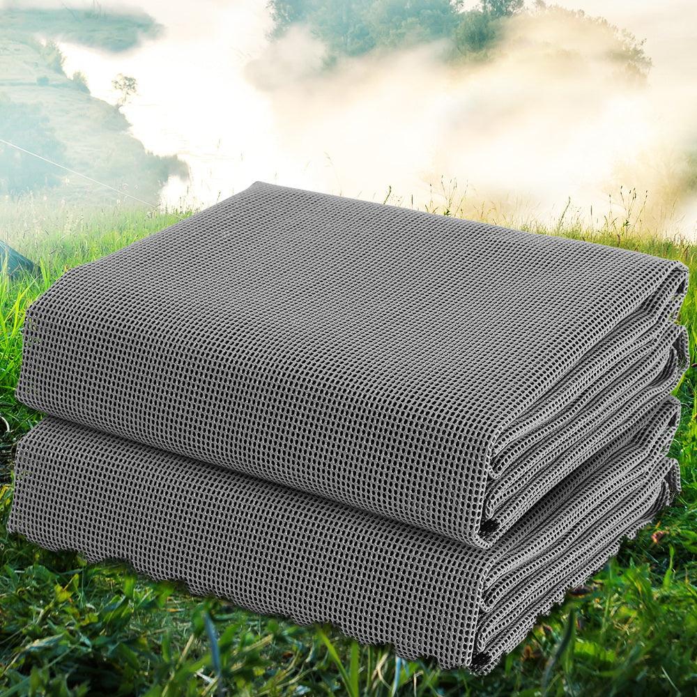 Weisshorn 6M Annex Matting Pack of 2x 3 x2.5m Floor Mats Mesh Camping Picnic - Leisure Outdoors