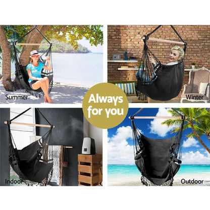 Hanging Hammock Swing Chair - Grey