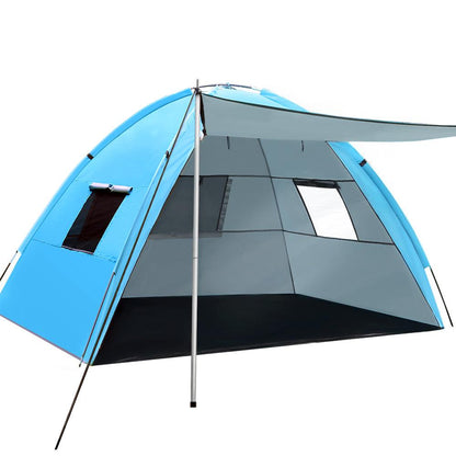 Weisshorn Camping Tent Beach Tents Hiking Sun Shade Shelter Fishing 2-4 Person - Leisure Outdoors