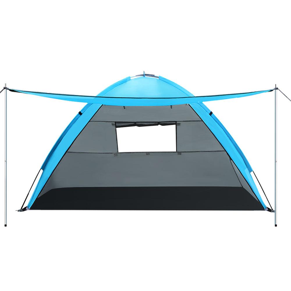 Weisshorn Camping Tent Beach Tents Hiking Sun Shade Shelter Fishing 2-4 Person - Leisure Outdoors