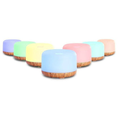 Aroma Diffuser LED Night Light - Aromatherapy Humidifier Purifier - Light Wood Grain - Leisure Outdoors