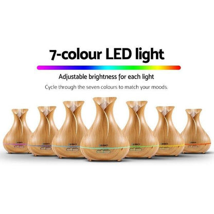 Aromatherapy Aroma Humidifier Essential Oil Diffuser - Light Wood - Leisure Outdoors