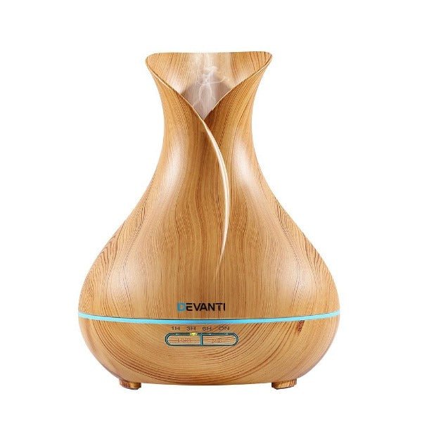 Aromatherapy Aroma Humidifier Essential Oil Diffuser - Light Wood - Leisure Outdoors