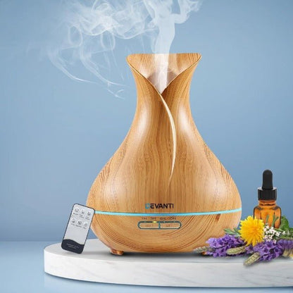 Aromatherapy Aroma Humidifier Essential Oil Diffuser - Light Wood - Leisure Outdoors