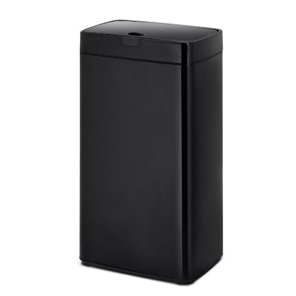 Automatic Motion Sensor Rubbish Bin 45L - Black - Leisure Outdoors