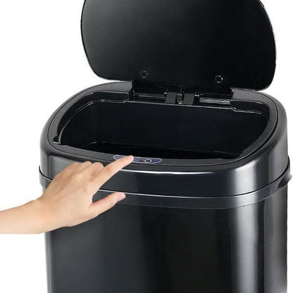 Automatic Motion Sensor Rubbish Bin 58L - Black - Leisure Outdoors