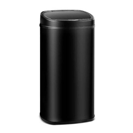 Automatic Motion Sensor Rubbish Bin 58L - Black - Leisure Outdoors