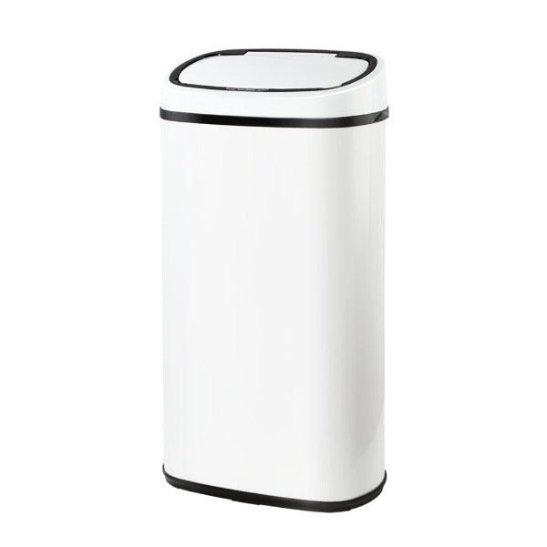 Automatic Motion Sensor Rubbish Bin 58L - White - Leisure Outdoors