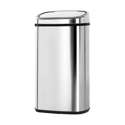 Automatic Motion Sensor Rubbish Bin 68L - Stainless Steel - Leisure Outdoors