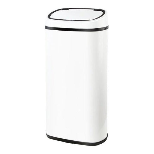 Automatic Motion Sensor Rubbish Bin 68L - White - Leisure Outdoors