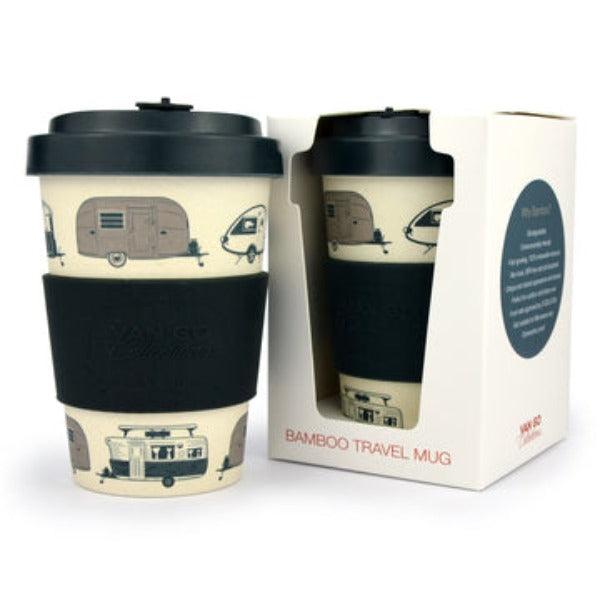 Bamboo Travel Mug 400ml - Starry Nights Silver - Leisure Outdoors