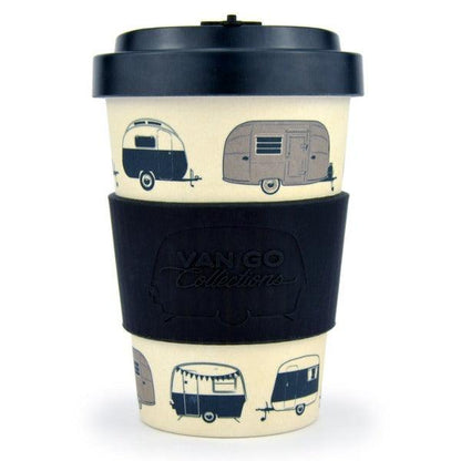 Bamboo Travel Mug 400ml - Starry Nights Silver - Leisure Outdoors