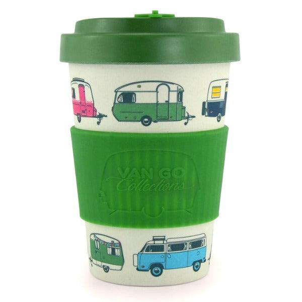 Bamboo Travel Mug 400ml - The Iconic Collection Classic Green - Leisure Outdoors