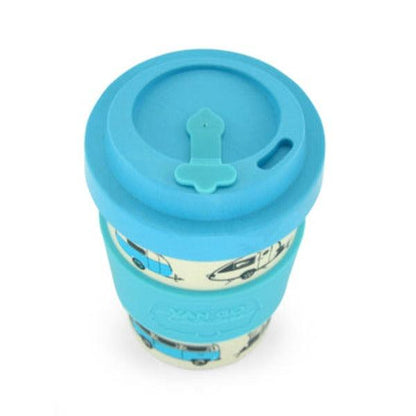 Bamboo Travel Mug 400ml - The Iconic Collection Pale Blue - Leisure Outdoors