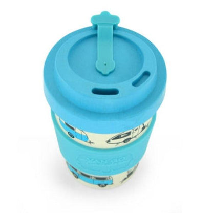 Bamboo Travel Mug 400ml - The Iconic Collection Pale Blue - Leisure Outdoors