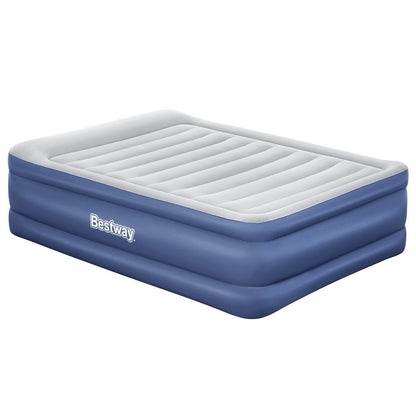 Bestway Queen Air Bed Inflatable Mattress Sleeping Mat Battery Built-in Pump - Leisure Outdoors