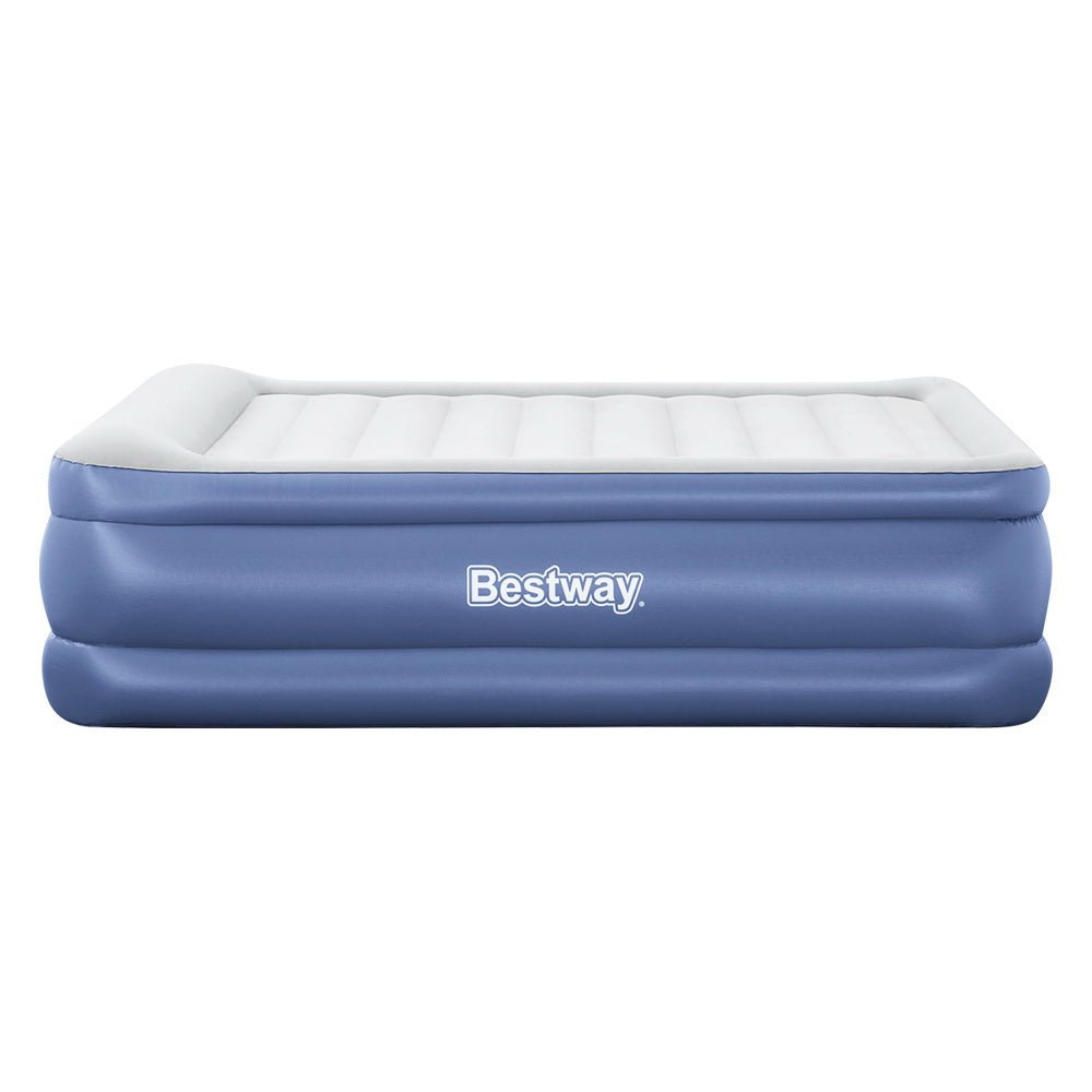 Bestway Queen Air Bed Inflatable Mattress Sleeping Mat Battery Built-in Pump - Leisure Outdoors