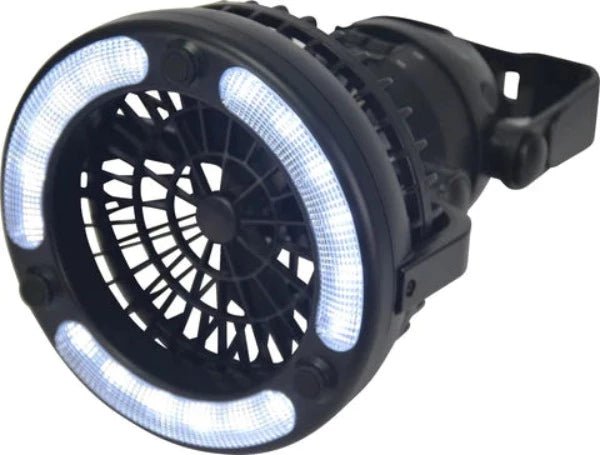 Camping 2 In 1 LED Light And Fan - Leisure Outdoors