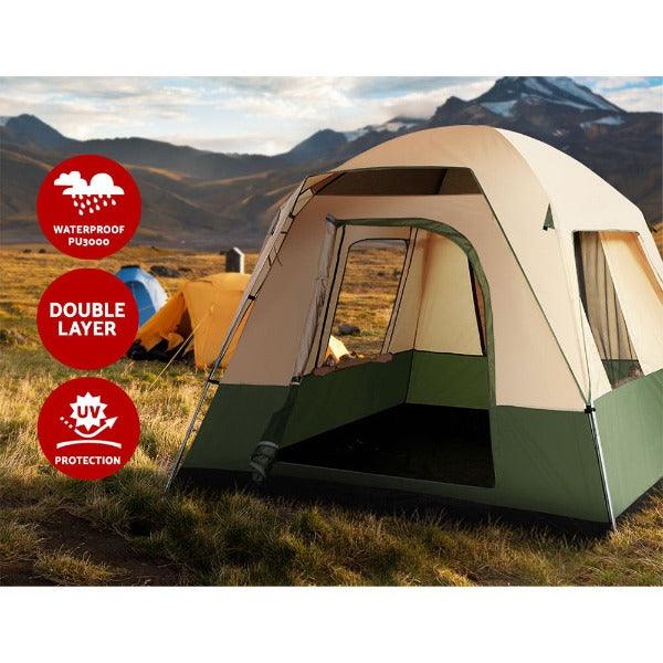 Camping Pop Up Tent - 4 Person - Leisure Outdoors