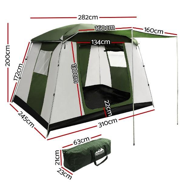 Camping Pop Up Tent - 6 Person - Leisure Outdoors