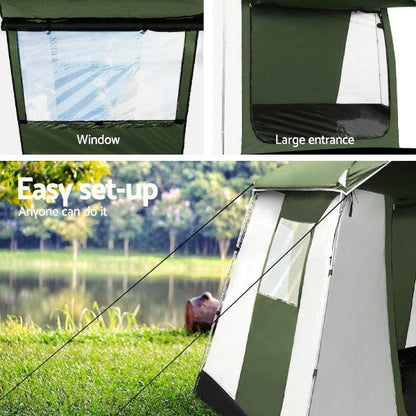 Camping Pop Up Tent - 6 Person - Leisure Outdoors