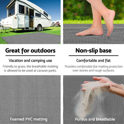 Caravan Annexe Matting Flooring 3M X 2.5M - 450GSM - Leisure Outdoors