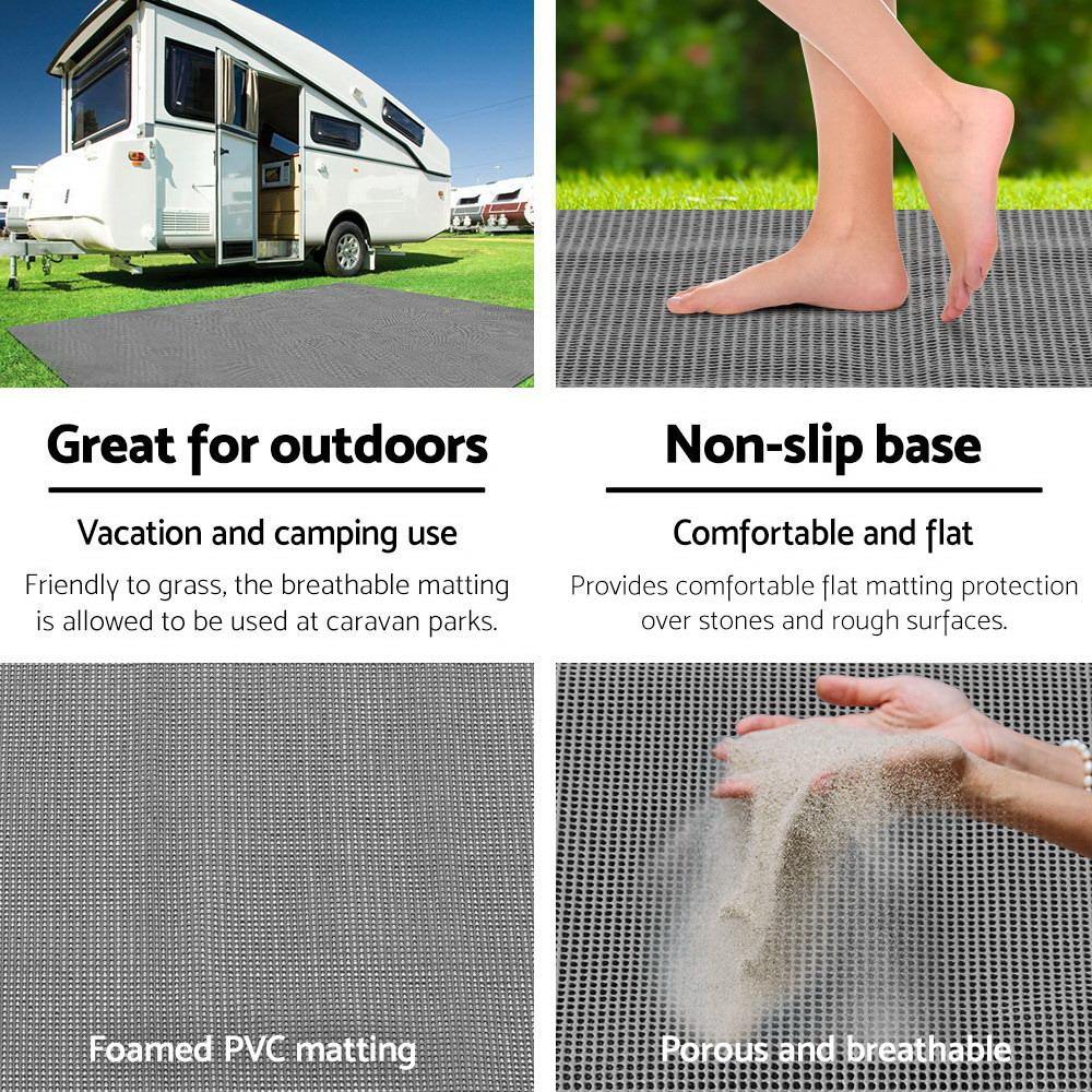 Caravan Annexe Matting Flooring 4M X 2.5M - 450GSM - Leisure Outdoors