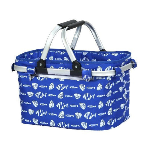 Collapsible Picnic Carry Basket - Seas - Leisure Outdoors