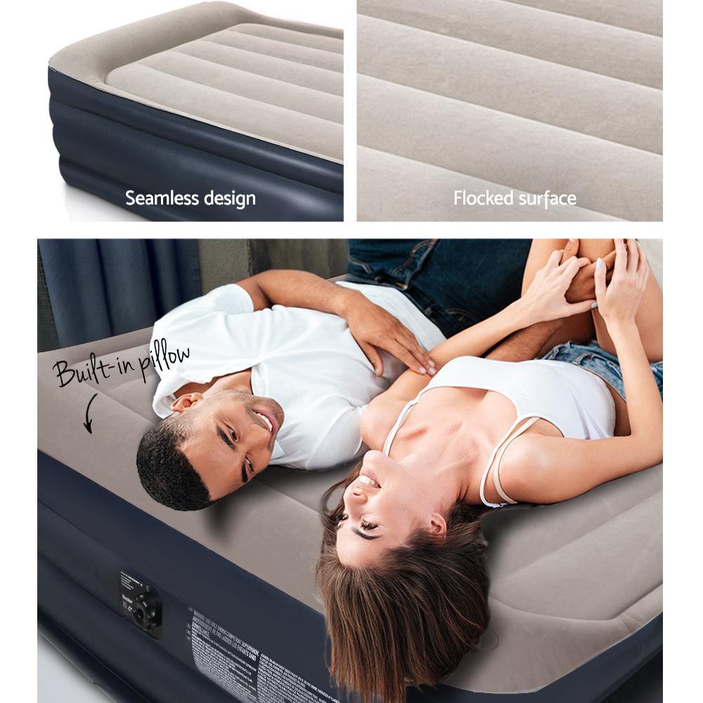 Deluxe Inflatable Air Bed Mattress - Single Size - Leisure Outdoors