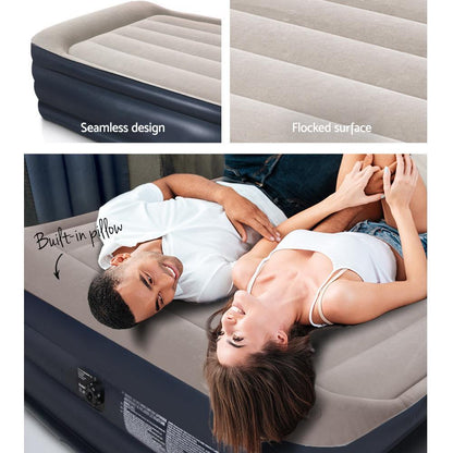 Deluxe Inflatable Air Bed Mattress - Single Size - Leisure Outdoors