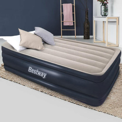 Deluxe Inflatable Air Bed Mattress - Single Size - Leisure Outdoors