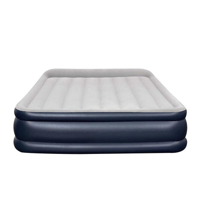 Deluxe Inflatable Air Bed Mattress With Built In Pump - Queen Size - Leisure Outdoors