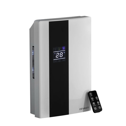 Devanti 2L Dehumidifier Air Purifier White - Leisure Outdoors