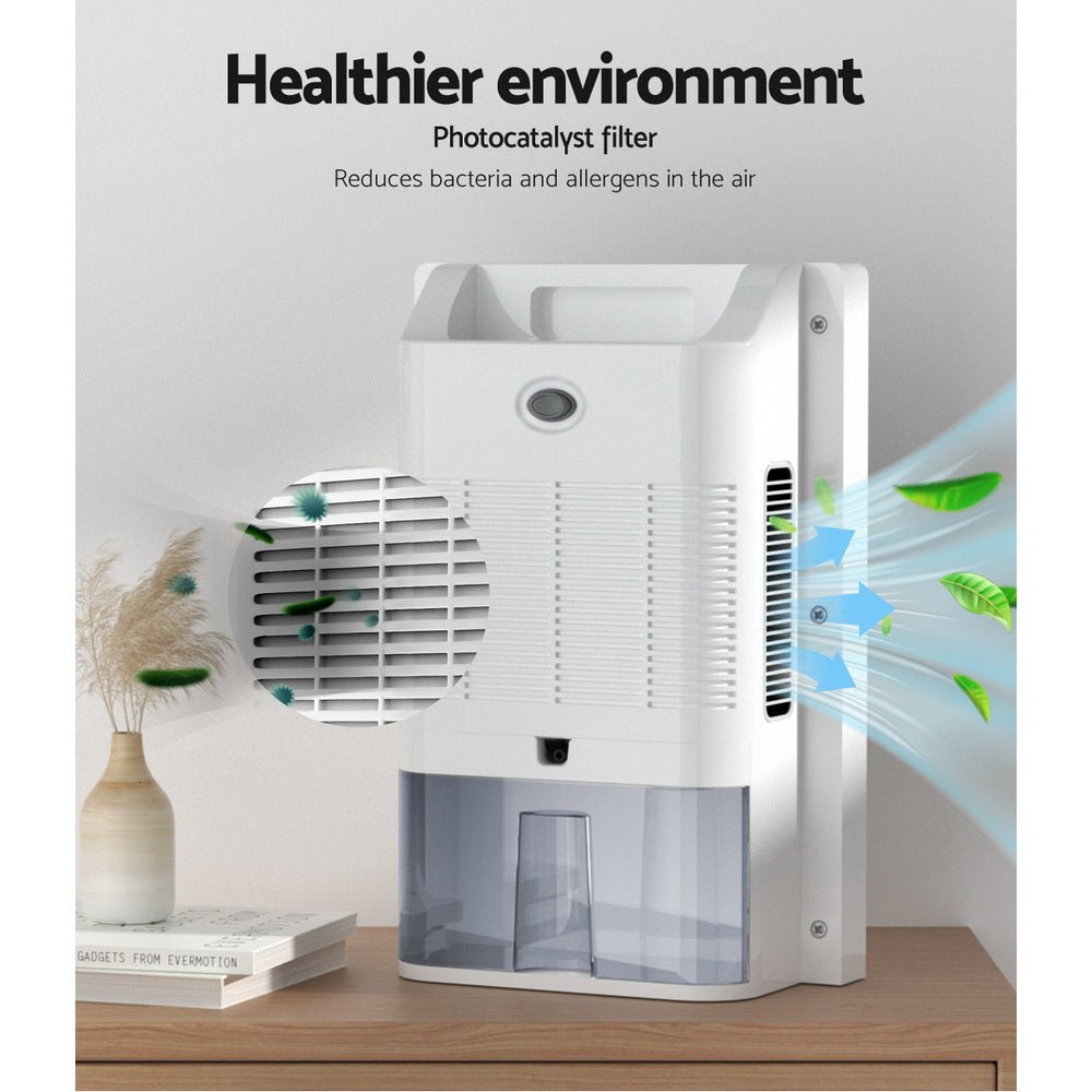 Devanti 2L Dehumidifier Air Purifier White - Leisure Outdoors