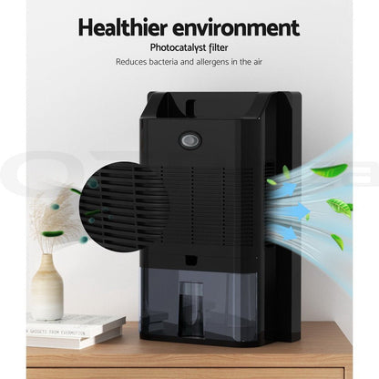 Devanti 2L Dehumidifier Air Purify Black - Leisure Outdoors