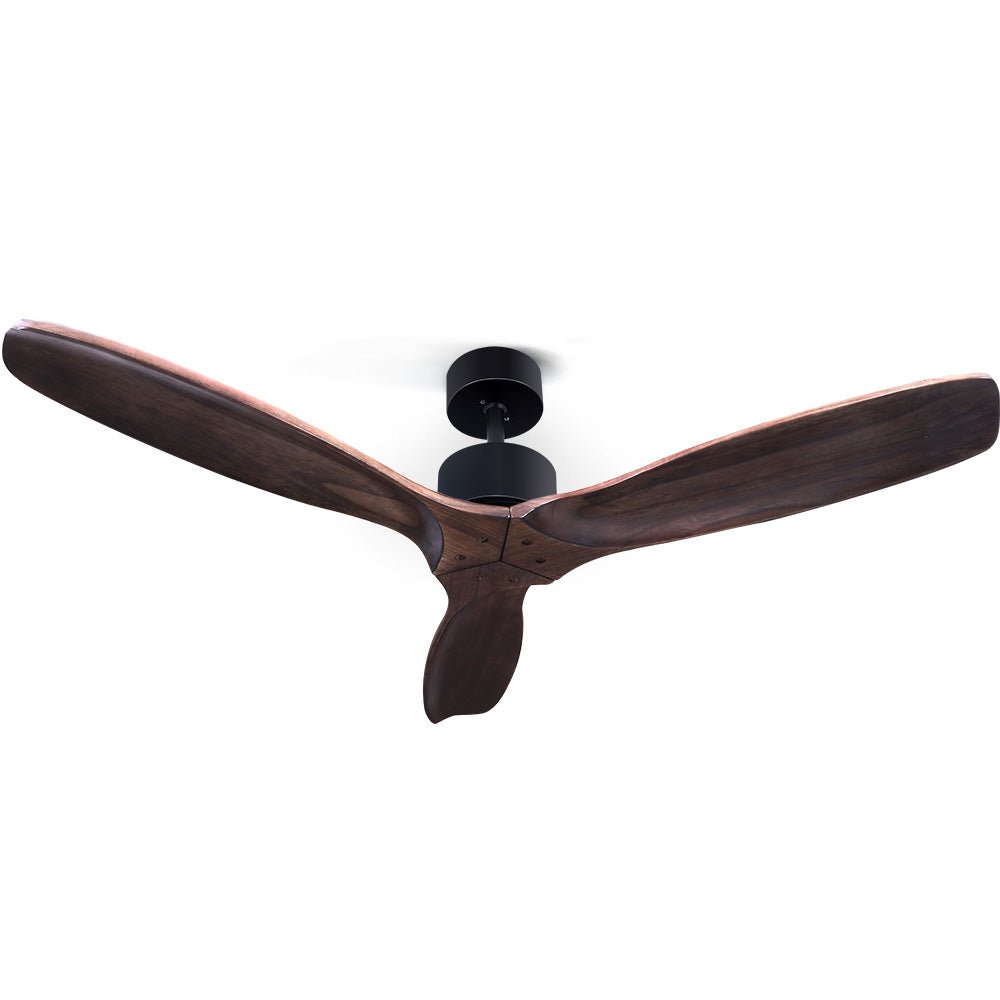 Devanti 52'' Ceiling Fan With Remote Control Fans 3 Wooden Blades Timer 1300mm - Leisure Outdoors