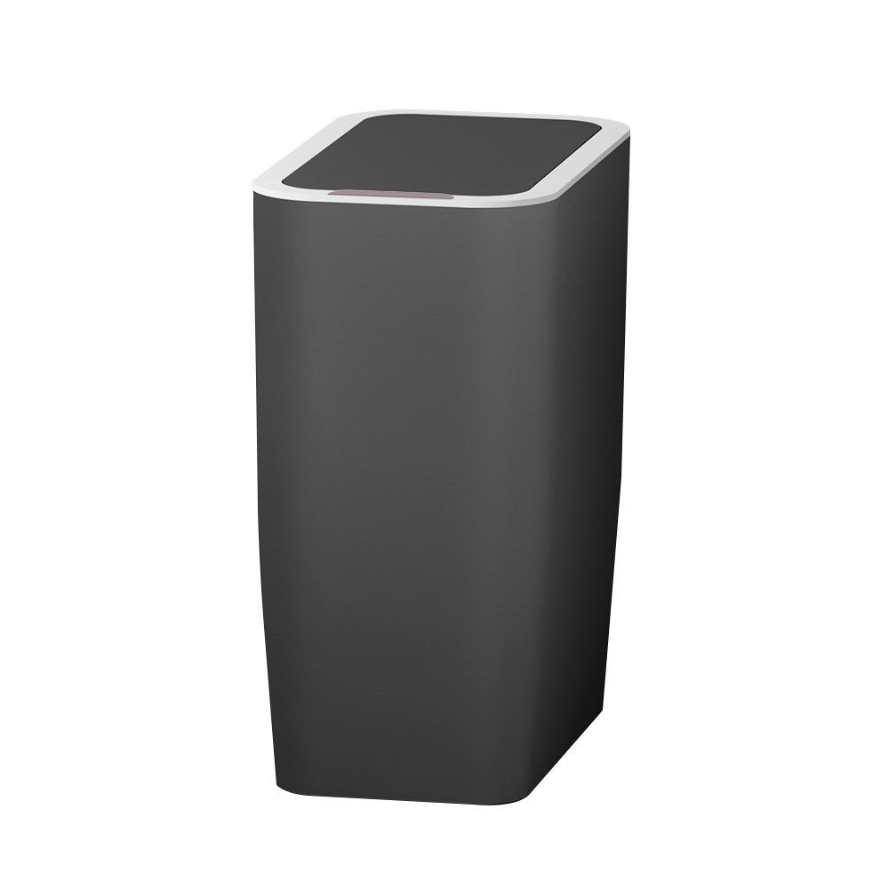 Devanti Motion Sensor Bin Automatic Rubbish Bins Waste Trash Can Ash Black 9L - Leisure Outdoors