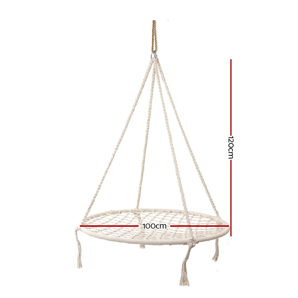 Keezi Kids Nest Swing Hammock Chair - Leisure Outdoors