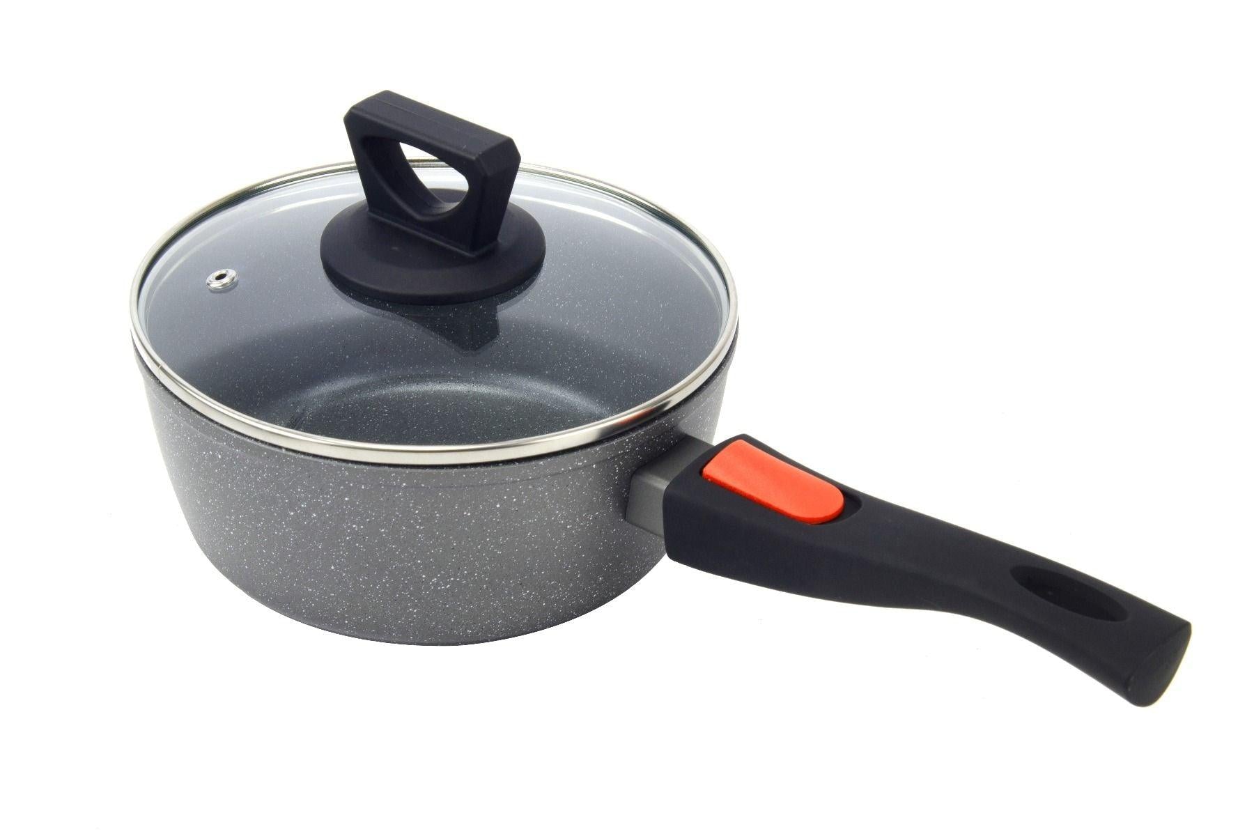 Non Stick 18cm Saucepan With Detachable Handle - Leisure Outdoors