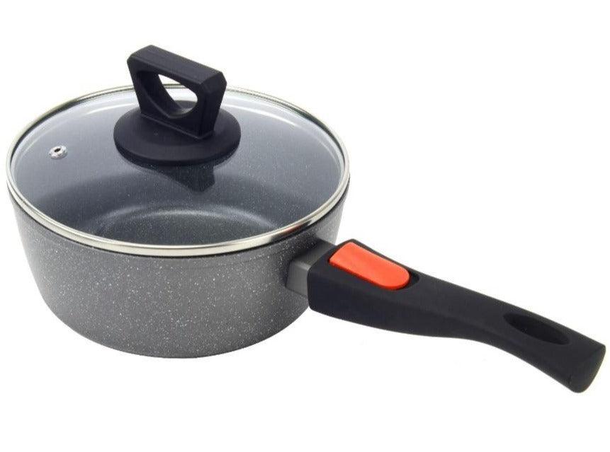 Non Stick 18cm Saucepan With Detachable Handle - Leisure Outdoors